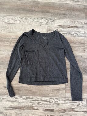 Long sleeve crop top